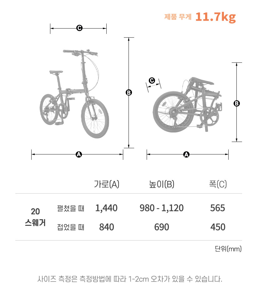 프레임 사이즈